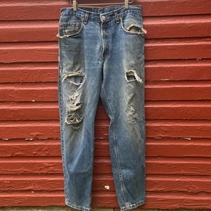 Vintage Levi's 560 Loose Fit Tapered Leg Denim Jeans Made in USA Men's 32 x 32